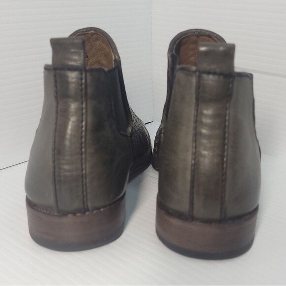 Sutro Seal of the Sutro San Francisco Woven Greenish Leather Booties Womens  6 - Picture 10 of 11